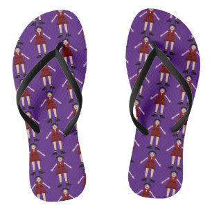 Gothic Halloween Vampire Lady Patterned Thongs