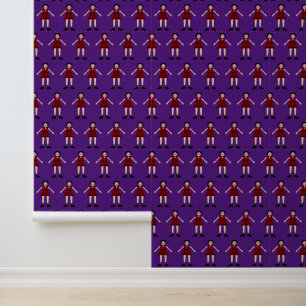 Gothic Halloween Vampire Lady Patterned Wallpaper