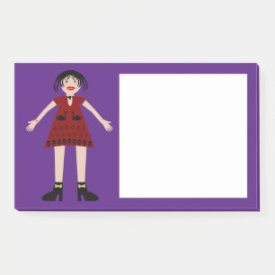 Gothic Halloween Vampire Lady Post-it Notes