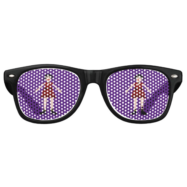Gothic Halloween Vampire Lady Retro Sunglasses (Front)