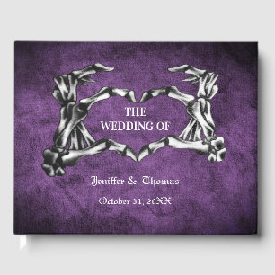 Gothic Halloween wedding guest book
