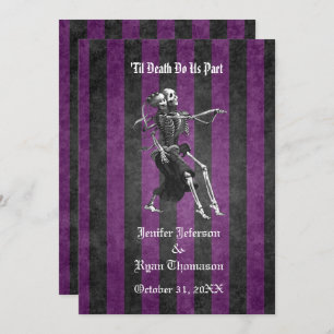 Gothic halloween wedding Invitation