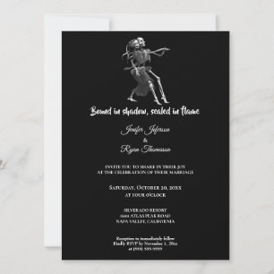Gothic halloween wedding Invitation