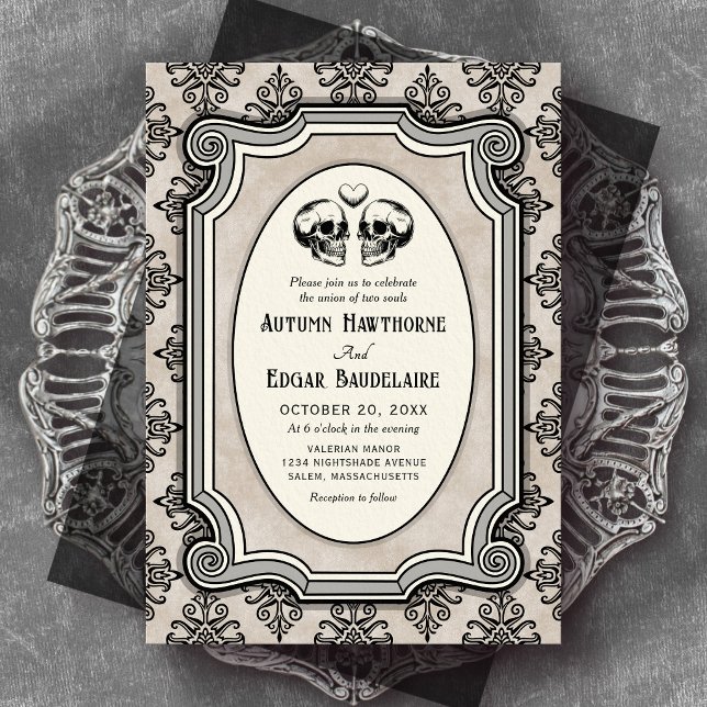 Gothic Halloween Wedding Invitation (Creator Uploaded)