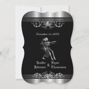 Gothic Halloween wedding invitation