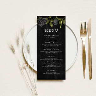 Gothic Halloween Wedding Menu