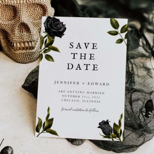 Gothic Halloween Wedding Save The Date (Creator Uploaded)