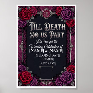 Gothic Halloween Wedding Till Death Do Poster