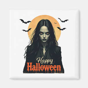 Gothic Halloween Witch Magnet