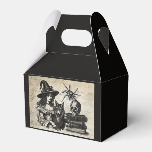 Gothic Halloween witch skull spider wolf Favour Box