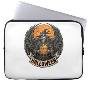 Gothic Halloween Witch Vintage Laptop Sleeve