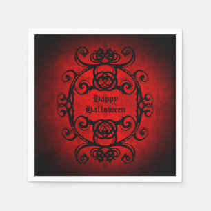 Gothic Happy Halloween Napkin