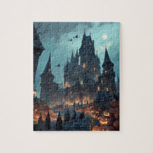 Gothic Haunted Castle Halloween Puzzle – Witches