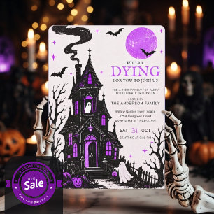 Gothic Haunted House Halloween Party Invite