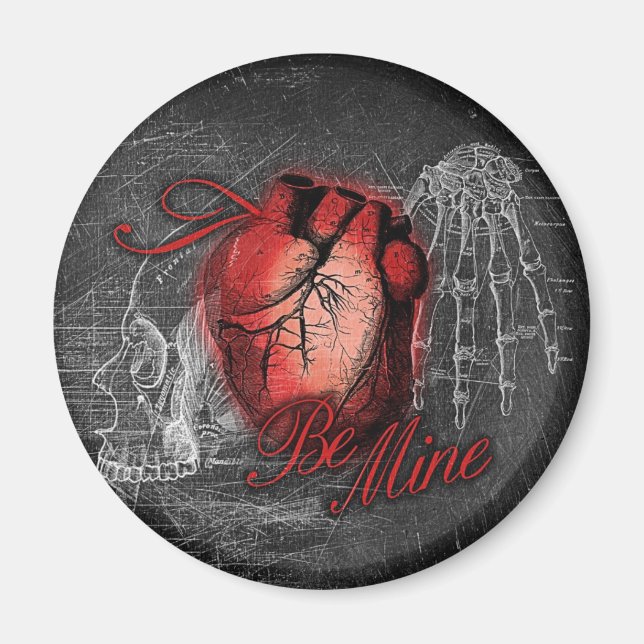 Gothic Heart Be Mine Magnet (Front)
