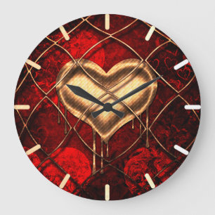 Gothic Heart Custom Large Clock