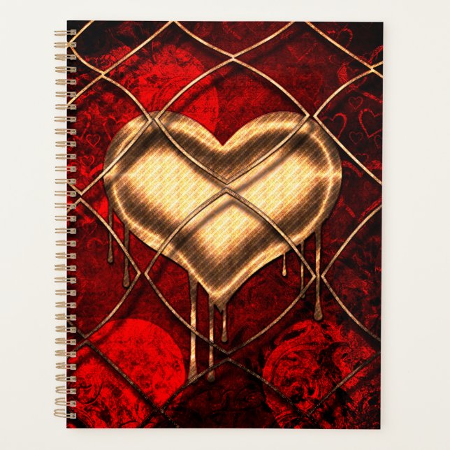 Gothic Heart Custom Planner (Front)