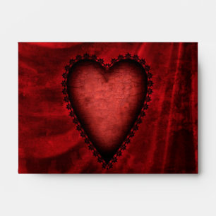 Gothic Heart Matching Envelopes