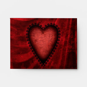 Gothic Heart Matching Envelopes