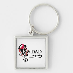 Gothic Heart New Dad T-shirts and Gifts Key Ring