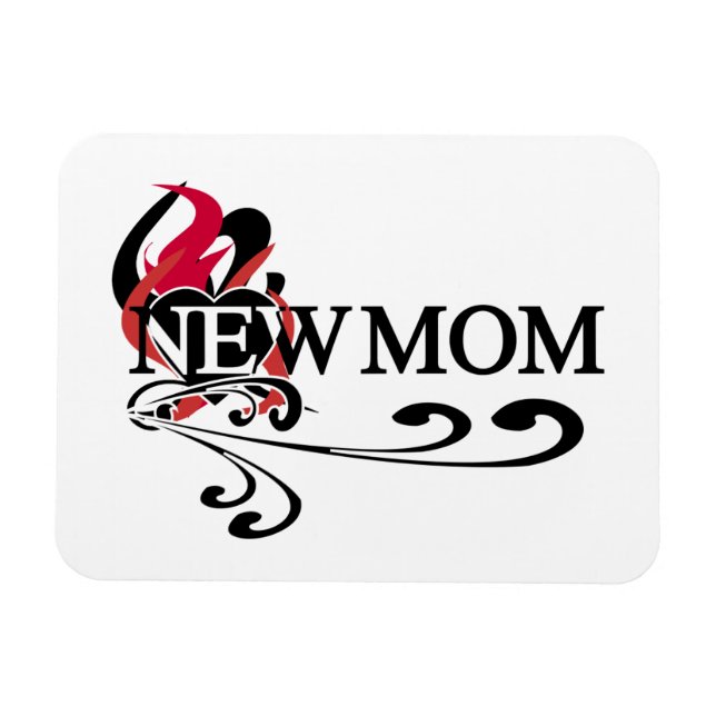 Gothic Heart New Mum T-shirts and Gifts Magnet (Horizontal)