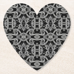 GOTHIC Heart Paper Coasters