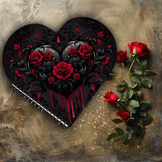 Gothic Heart Shaped Notebook (Creator Uploaded)