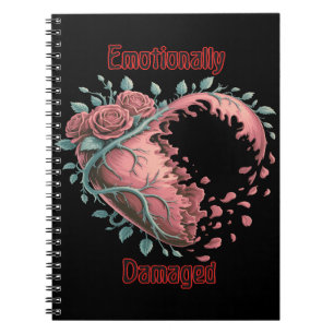 Gothic Heartbreak and Roses Notebook