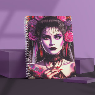 Gothic Hispanic Woman Notebook