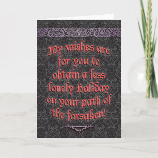 Gothic Holiday Card