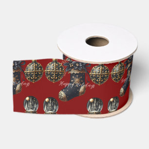Gothic Holidays Ribbon Grosgrain Ribbon