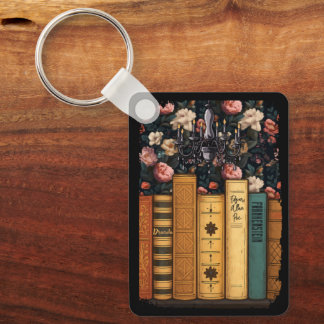 Gothic Horror Books Key Ring