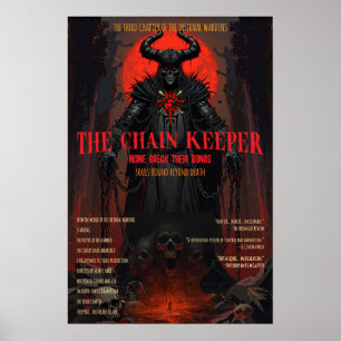Gothic Horror Chain Keeper Dark Fantasy Wall Poster