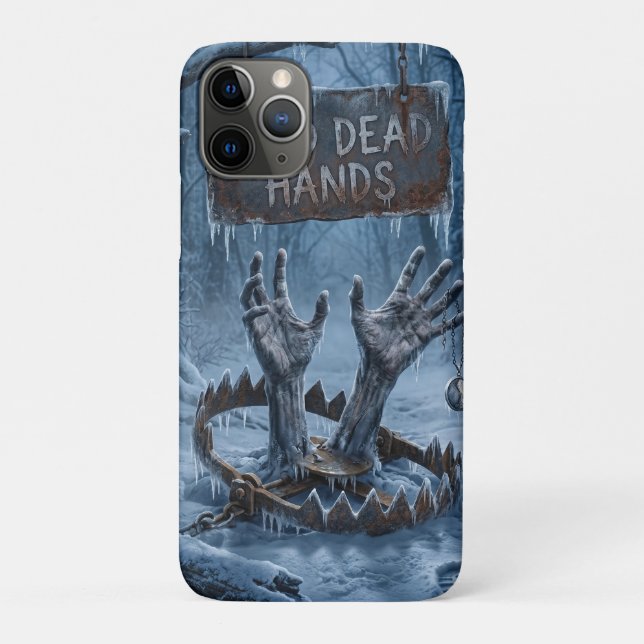 Gothic Horror Illustration of Frozen Hands  Case-Mate iPhone Case (Back)
