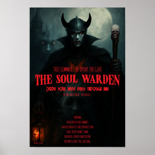 Gothic Horror Poster Soul Warden Wall Art Poster