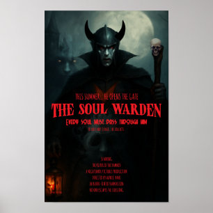 Gothic Horror Poster Soul Warden Wall Art Poster