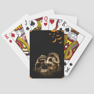 Gothic Horror Skull Halloween Playing Cards
