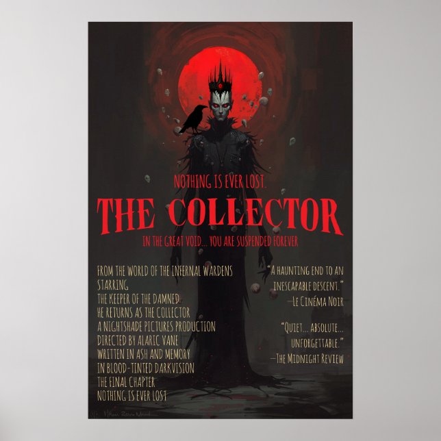Gothic Horror The Collector Dark Fantasy Wall  Poster (Front)