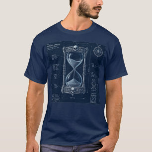 Gothic Hourglass Blueprint T-Shirt