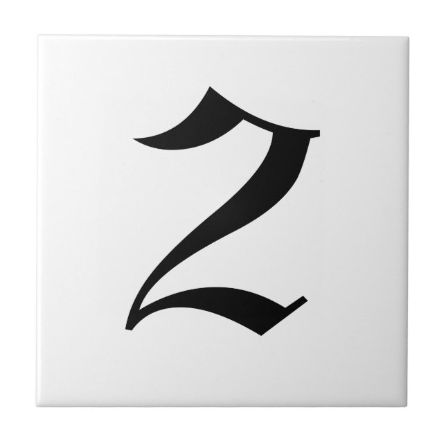 Gothic house number tiles (Front)