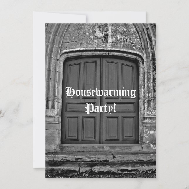 Gothic housewarming party invitation (Front)