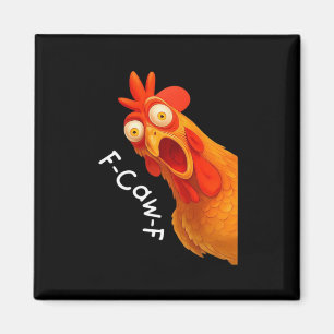 Gothic Humor Funny F Caw F Crow Design Magnet