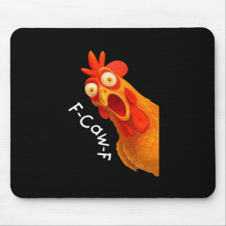 Gothic Humor Funny F Caw F Crow Design Mouse Pad