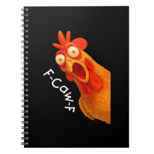 Gothic Humor Funny F Caw F Crow Design Notebook