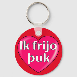 Gothic - I love you Key Ring