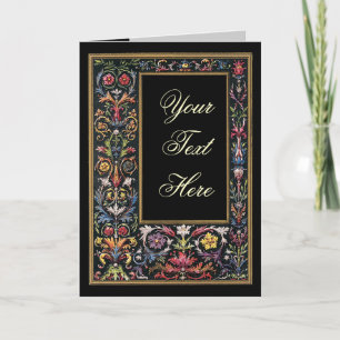 Gothic Illuminated Greeting Card Customisable