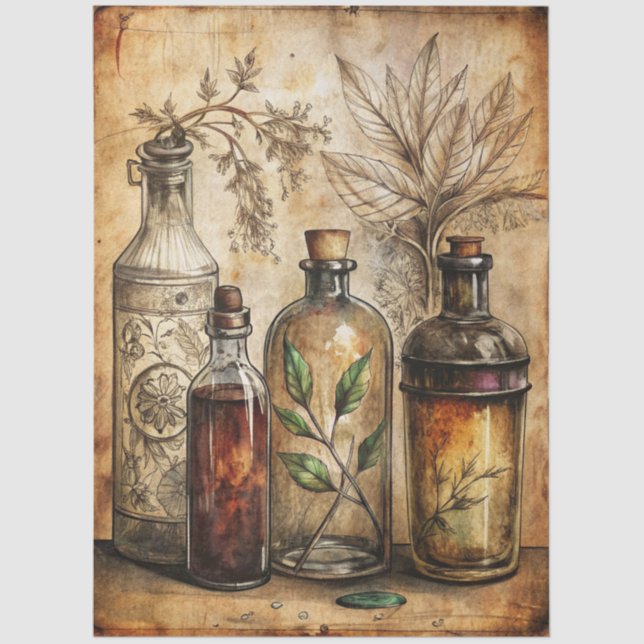 Gothic Junk Journal Series Design 13 Tissue Paper (Front)