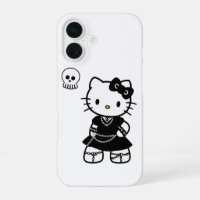 Gothic Kawaii Kitty – Emo Aesthetic iPhone / iPad