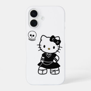 Gothic Kawaii Kitty – Emo Aesthetic iPhone / iPad 16 Case