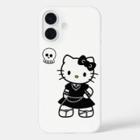 Gothic Kawaii Kitty – Emo Aesthetic iPhone / iPad 